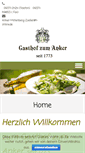 Mobile Screenshot of gasthof-anker-miltenberg.de
