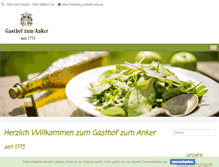Tablet Screenshot of gasthof-anker-miltenberg.de